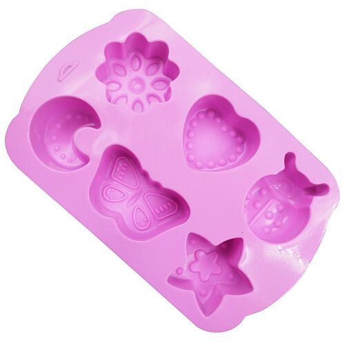Moules À Chocolat En Silicone, 6 Styles, Moule À Gâteau En Forme De Lune, Motif D'amour, Pour La Cuisson, 3d, Accessoires De Cuisine, Diy