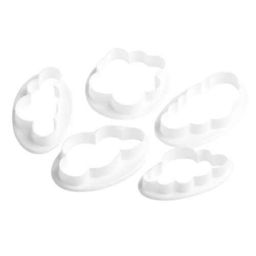 Emporte-Pièce En Plastique Pour Gâteau, Moule À Fondant, Nuage, Biscuits, Biscuits, Biscuits, Biscuits, Ustensiles De Décoration, Accessoires De Cuisine, 5 Pièces/Ensemble