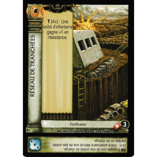 Carte Horus Heresy Ccg - Reseau De Tranchees - 98/152