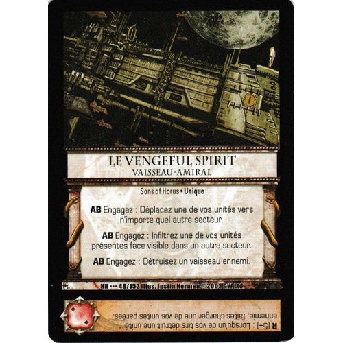 Carte Horus Heresy Ccg - Le Vengeful Spirit - 48/152