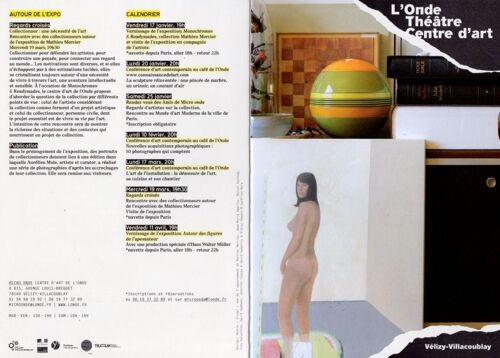Carton D'invitation De L'exposition "Monochromes & Readymades" Collection Mathieu Mercier, Le 17 Janvier 2014 À L'onde Théâtre Centre D'art De Vélizy-Villacoublay