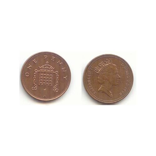Pièce 1 Penny 1996 Élizabeth Ii