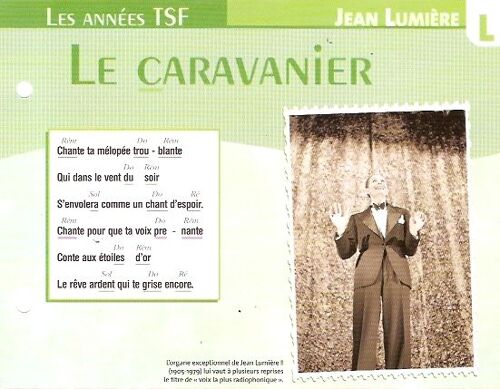 Fiche Chanson Atlas Jean Lumiere Le Caravanier