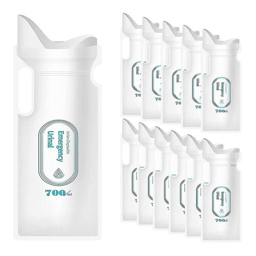 Sacs D'urine Jetables, Sacs D'urine 700ml Pour Voyage Camping D'urgence Et Embouteillage, Sac De Pipi 12pcs