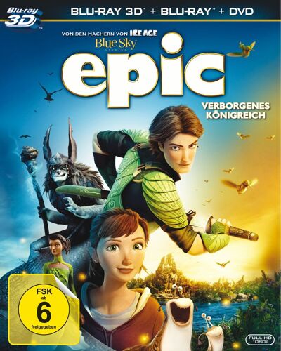 Epic - Verborgenes Königreich (Blu-Ray 3d, + Blu-Ray 2d, + Dvd, 3 Discs)