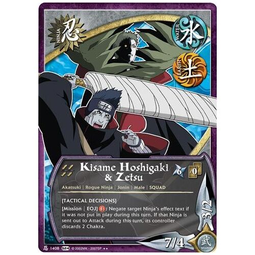 Ni 1408 Kisame Hoshigaki & Zetsu ( Décisions Tactiques ) ; Série 24 Fr Sage's Legacy