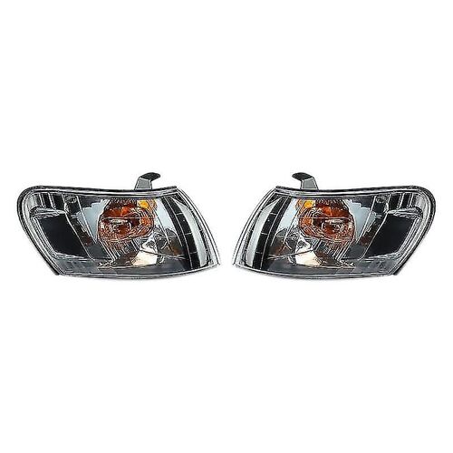 2pcs Car Front Corner Lamp Lights Lens Black For Corolla Ae100 E100 Ae101 1993-1997 Signal Lamp No