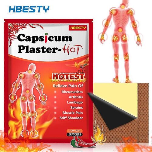 24x Capsicum Plaster Tiger Hot Patch Soulagement Des Articulations Musculaires 