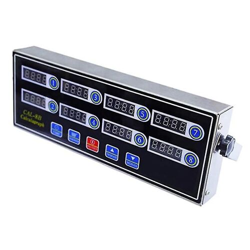 Minuterie De Cuisine Numérique Commerciale À 8 Canaux, Minuterie De Calculagraphe En Acier Inoxydable Avec Alarme, Horloge