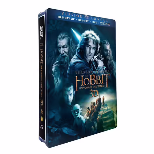Le Hobbit : Un Voyage Inattendu - Version Longue - Blu-Ray 3d + Blu-Ray + Dvd + Digital Ultraviolet - Edition Limitée Steelbook(Tm) Jumbo