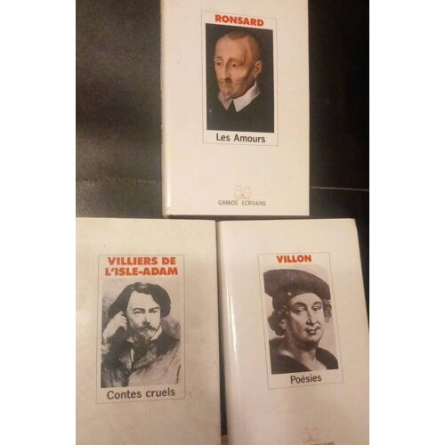 Lot Livres Série Grands Écrivains