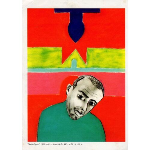 Carton De L'exposition De Francesco Clemente "Oeuvres Récentes" À La Galerie Templon Le 30 Octobre 1991