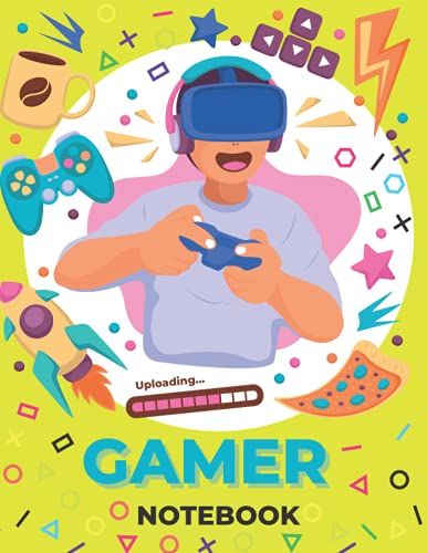 Gamer Notebook: Nice, Beautiful, And Lovely Notebook Journal Gift For Gamers Young Boys, Blank Lined Notebook, 110 Pages, Size 8.5"X"11.