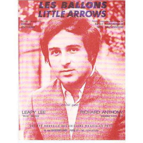 Partition Richard Anthony Leapy Lee Les Ballons / Little Arrows
