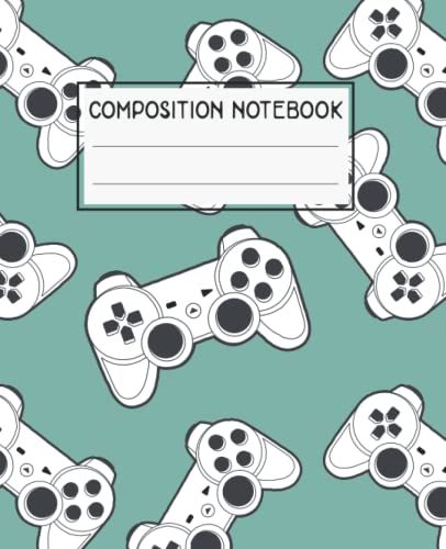 Video Game Composition Notebook: Wide-Ruled , 7,5 X 9,25 110 Pages, For School , Kids , Teens, Adults And Gamers, Large Writing Journal For Homework ... Gift For Gamers ( Composition Notebook )