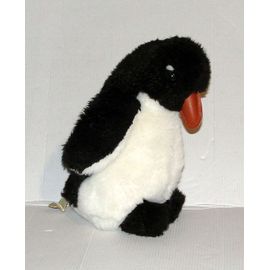 Peluche Pingouin Nounours Ancien Doudou 24 Cm