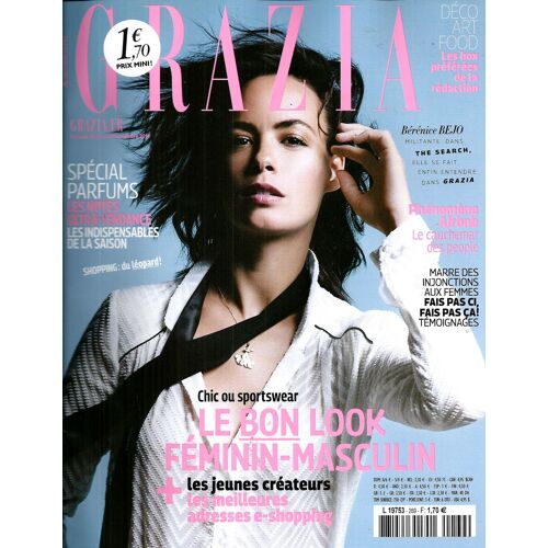 Grazia N°269: Berenice Bejo/ Parfums/ Airbnb/ Djihad/ Omerta Sur La Viande/ Jamais Sans Mon Sac A Do