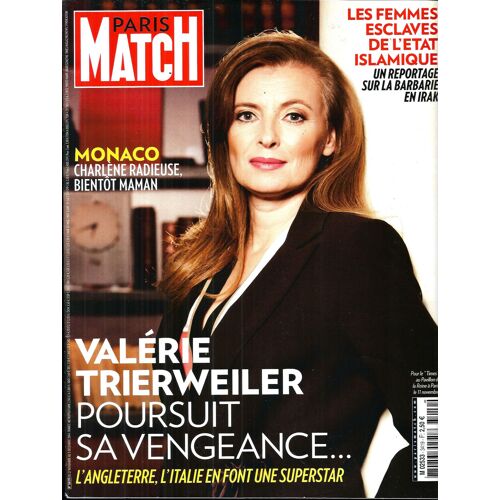 Paris Match N°3419: Trierweiler/ Charlene/ Femmes Esclaves Daesh/ Miss France/ Lellouche/ Koons