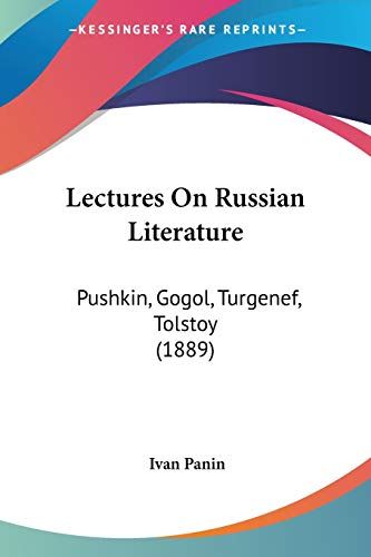 Lectures On Russian Literature