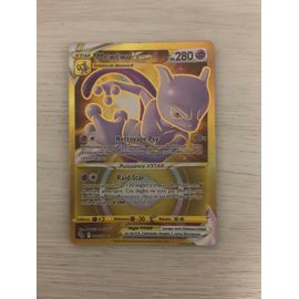 Mewtwo Vstar Gold Séries Pokémon Go (086/078) Protégé Sous Double Slive (Pochette ) 