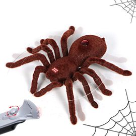 Accessoires D'Halloween, Jouet De Simulation Délicat, Télécommande, Peluche Effrayante En Forme D'Araignée Pour Enfants