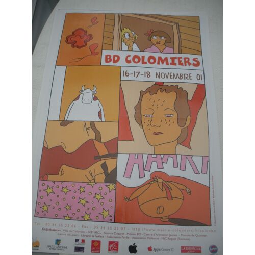 Affiche Festival Bd Colomiers 2001