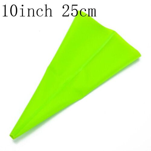 Douille De Glaçage En Silicone Réutilisable, Outils De Décoration De Cuisson, Sac De Crème Pâtissière, Buse De Compression, Décoration De Gâteau, Vert, 1 Pièce