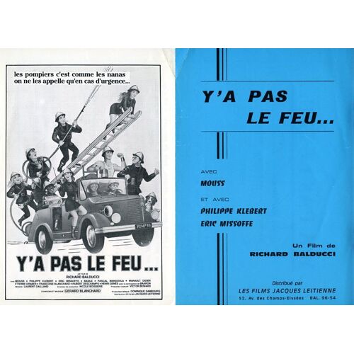 Y'a Pas Le Feu, Synopsis, Richard Balducci, Avec Hubert Deschamps, Henri Génès, Mouss