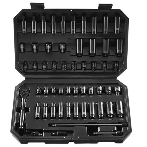 Coffret Douilles À Chocs 1/4"-Vevor-Sae 5/32"-9/16" Et Métriques 4-15 Mm-6 Pans-Pour La Réparation Automobile, Atelier