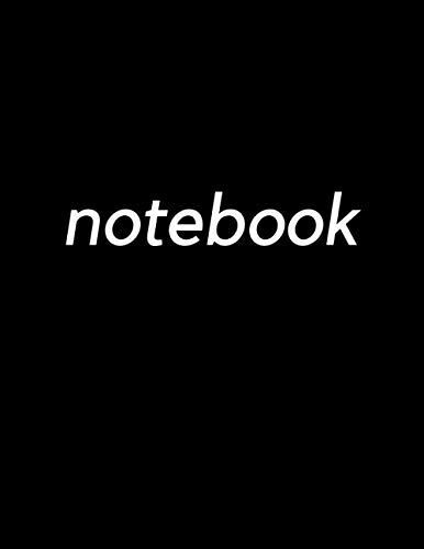 Notebook Black Cover: Lined Paper And Big Size 120 Pages
