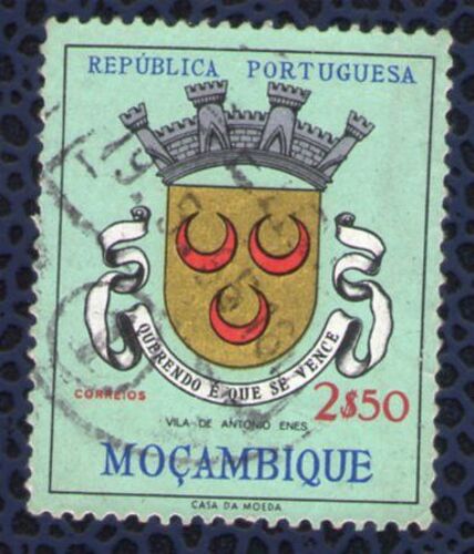 Mozambique 1961 Oblitéré Rond Used Blason De La Villle Vila António Enes Querendo É Que Se Vence