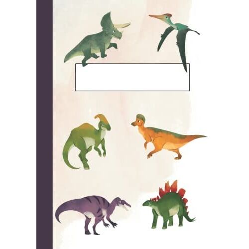 Cuaderno Libreta De Dinosaurios Con Interior Pautado En Cuadros. Tamaño A4. 100 Páginas: Cuaderno Libreta De Dinosaurios Con Interior Pautado En Cuadros. Tamaño A4. 100 Páginas