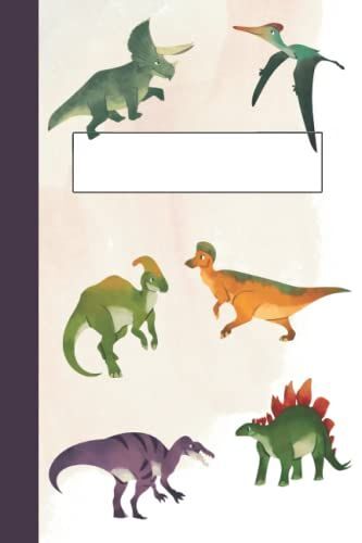 Cuaderno Libreta De Dinosaurios Con Interior Pautado En Cuadros. Tamaño A5. 100 Páginas: Cuaderno Libreta De Dinosaurios Con Interior Pautado En Cuadros. Tamaño A5. 100 Páginas