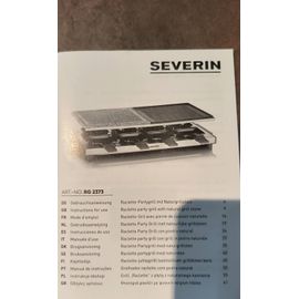 Raclette-grill avec pierre de cuisson naturelle.