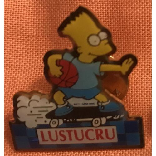 Pin's Publicitaire Bart Simpson Sur Un Skate - Série Les Simpson (Lustucru 1992)