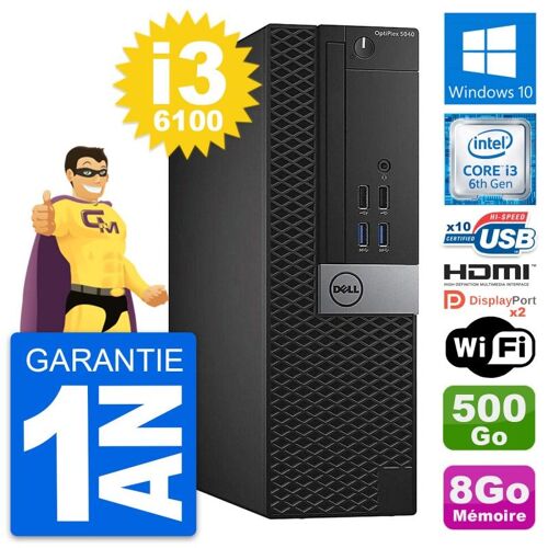 PC Dell OptiPlex 5040 SFF Core i3-6100 RAM 8Go Disque 500Go HDMI Windows 10 Wifi