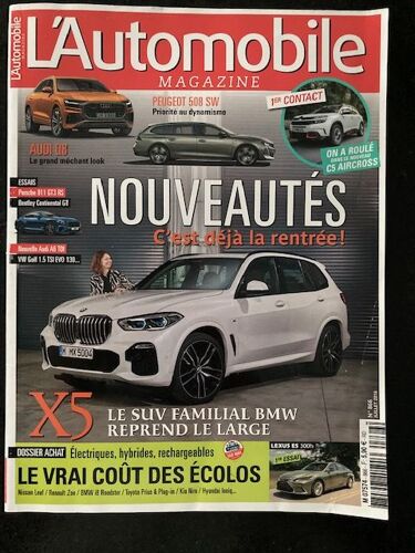 L'automobile Magazine N°866 : Nouveautés, C'est Déjà La Rentrée ! X5 Le Suv Familial Bmw Reprend Le Large