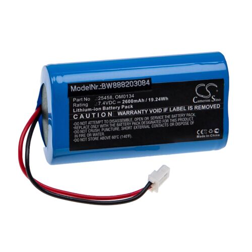 vhbw Batterie compatible avec SurgiTel Eclipse EHL65, EHL-65, Odyssey Analog appareil médical (2600mAh, 7,4V, Li-ion)