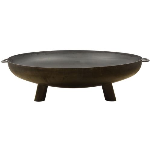 Brasero En Acier Sur Larges Pieds 100 Cm