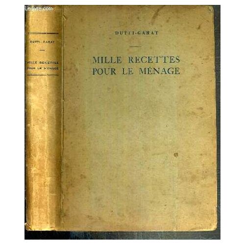 Mille Recettes Pour Le Menage