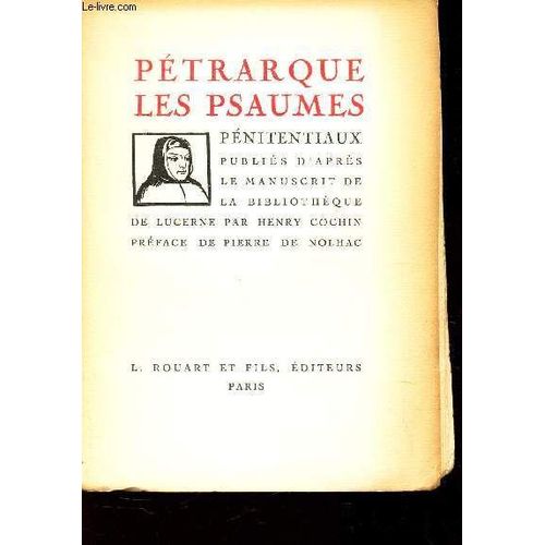 Petrarque Les Psaumes Penitentiaux