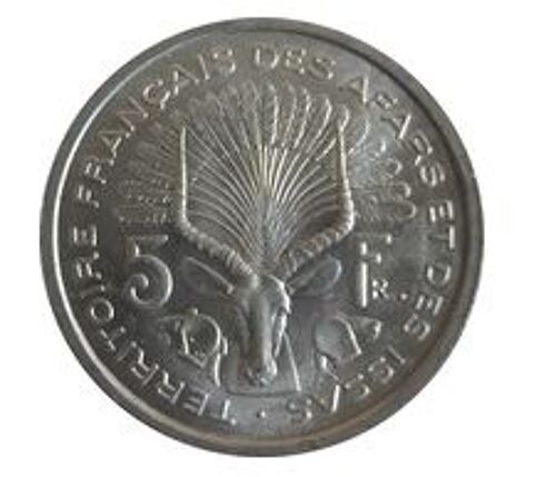 Pièce 5 Francs Territoire Français Des Afars Et Des Issas - 1968