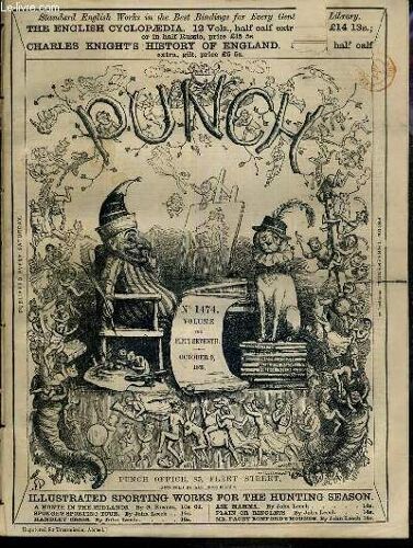 Punch Or The London Charivari - N°1474 - Volume The Fifty-Seventh - October 9, 1869 - A Grin For Cheshire Cats, The New L.J.C., Crowing On One's Own-Delmonico, The Emperor And The Press, A ...