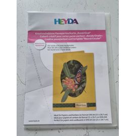 Gabarit Créatif Pour Cartes Passe-Partout "Ronde/Ovale"
