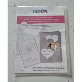 Gabarit Créatif Pour Cartes Passe-Partout Coeurs