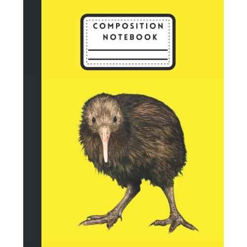 Kiwi Composition Notebook: Wide-Ruled, 7.5 X 9.25, 150 Pages, For Kids, Teens, And Adults (Composition Notebooks)