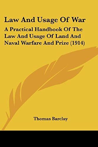 Law And Usage Of War