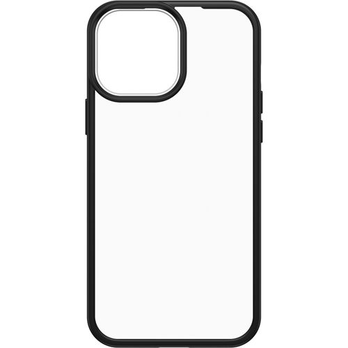 Otterbox React Series - Coque De Protection Pour Téléphone Portable - Polyuréthane, Polycarbonate - Cristal Noir (Incolore/Noir) - Pour Apple Iphone 13 Pro Max