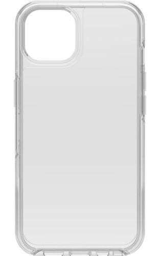 OtterBox Symmetry Series - Coque de protection pour téléphone portable - 50 % de plastique recyclé - clair - avec Protection d'écran Alpha Glass et chargeur mural à charge rapide USB-C 20W - pour...