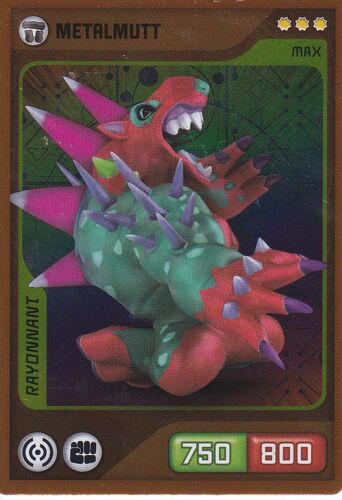Carte Invizimals Nouvelle Alliance - Metalmutt - Rayonnant - 182 - Rare -